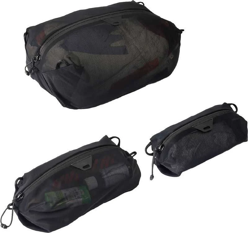 Peak Design Ultralight Mesh Packing Cube -pakkauspussit, XXS-XS-S, musta