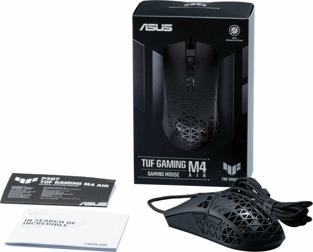 Pelė Myszka žaidimams Asus TUF Gaming M4 Air su laidu 16000 dpi optinė juoda