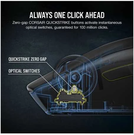 CORSAIR M75 WIRELESS Lightweight RGB Pelė žaidimams - Juodas