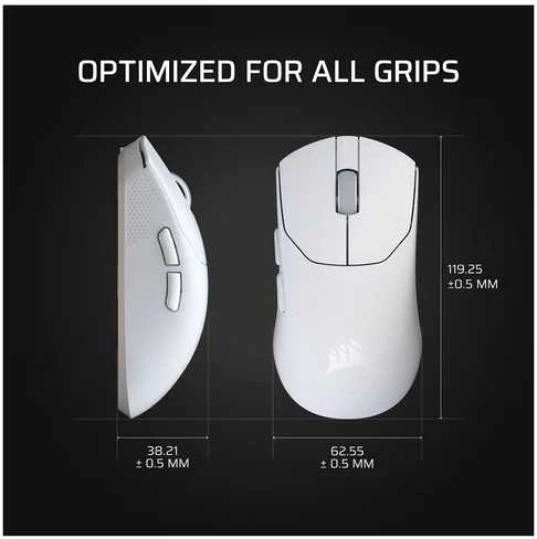 CORSAIR SABRE v2 PRO ULTRALIGHT Belaidė pelė žaidimams Baltas