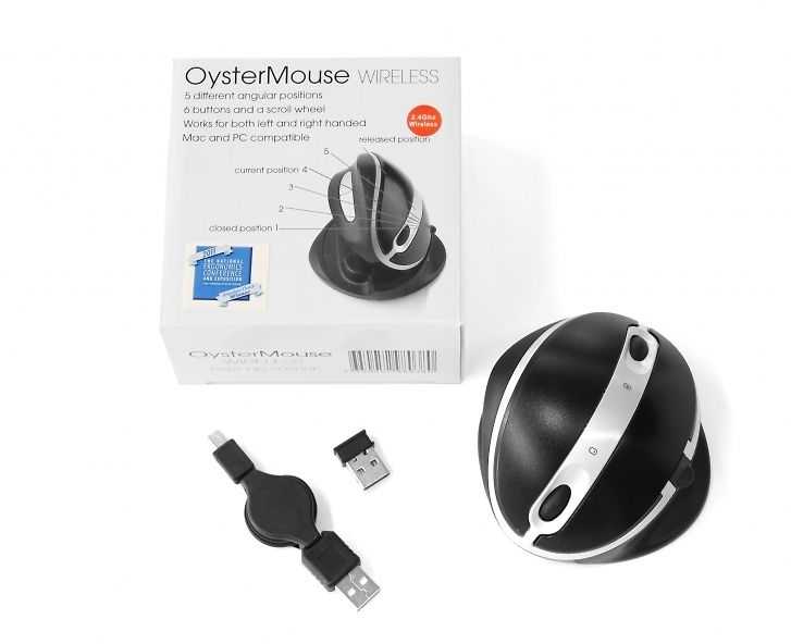 Pelė Ergo Finland OysterMouse Ergonomic Right-Left Wireless -pystyhiiri