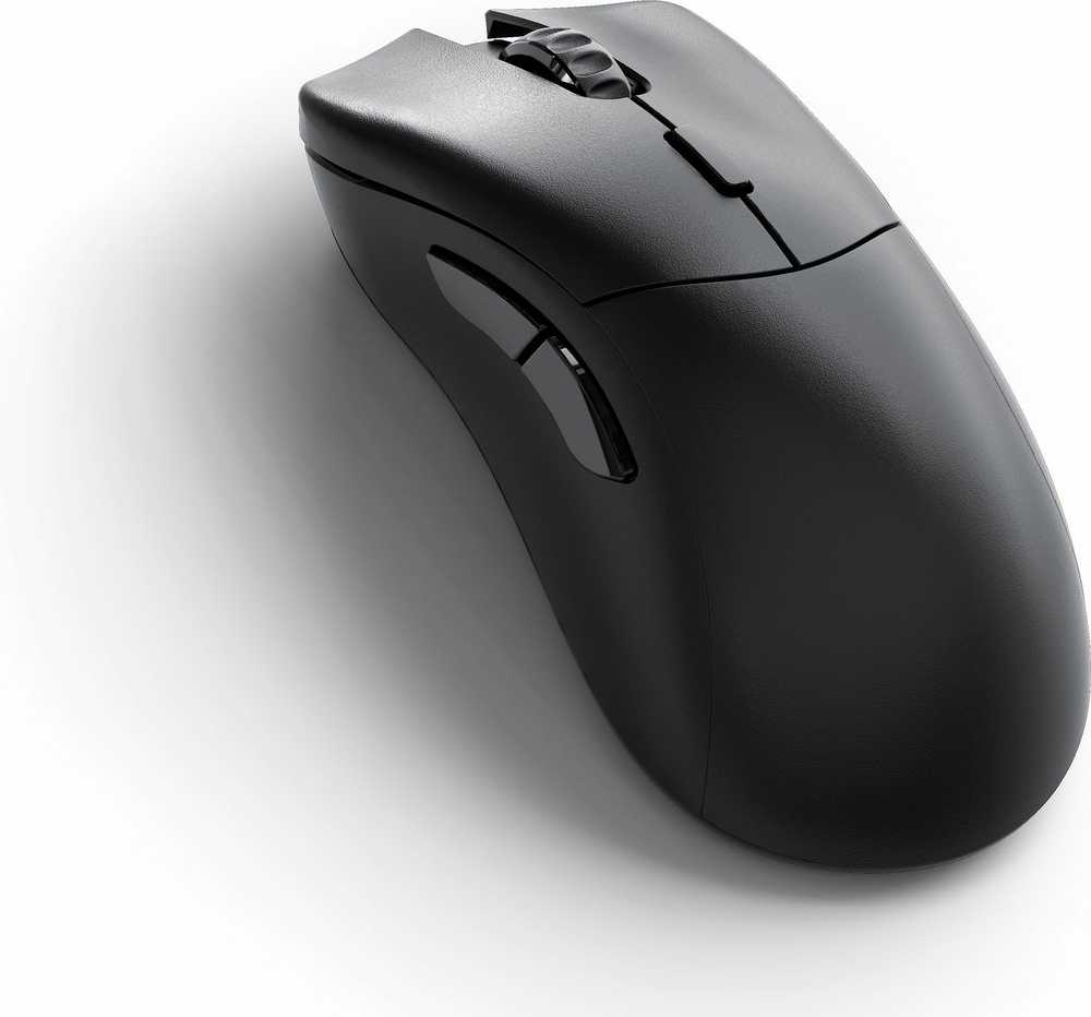 Pelė Glorious Model D 2 PRO belaidė, 1K Polling - juodos spalvos