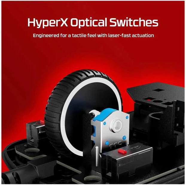 Hewlett Packard (HP) HP HyperX Pulsefire Saga Pelė su laidu žaidimams