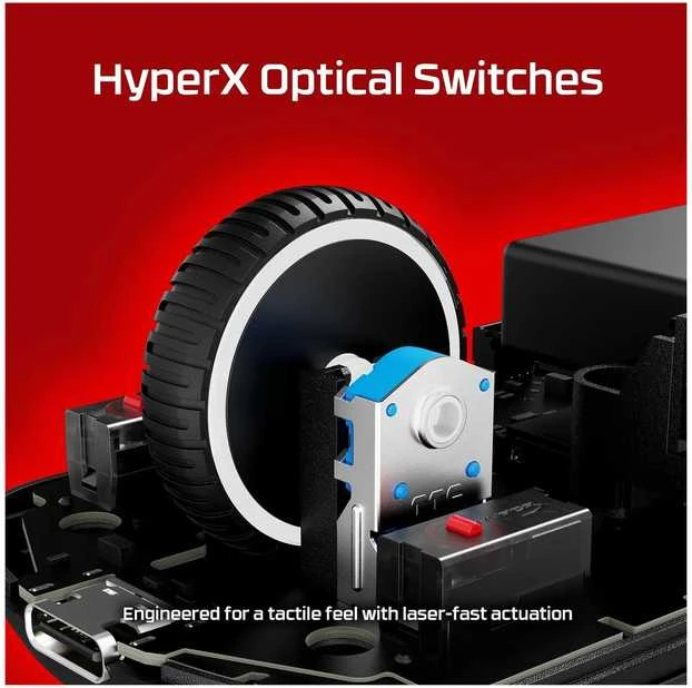 Hewlett Packard (HP) HyperX Pulsefire Saga Wireless – žaidimų pelė (juoda) – pelė