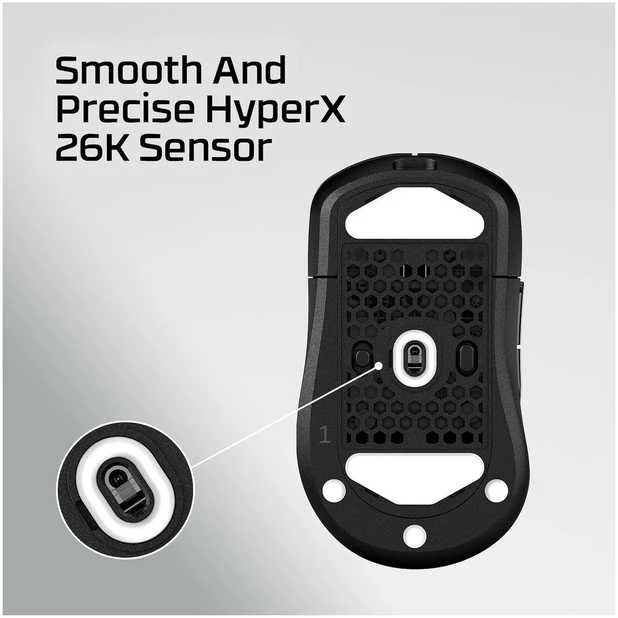 Hewlett Packard (HP) HyperX Pulsefire Saga Wireless – žaidimų pelė (juoda) – pelė