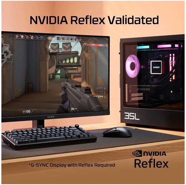 Hewlett Packard (HP) HyperX Pulsefire Saga Wireless – žaidimų pelė (juoda) – pelė