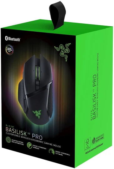 Pelė Kaytetyt Tuotteet Käytetty Razer Basilisk V3 Pro langaton pelihiiri, musta