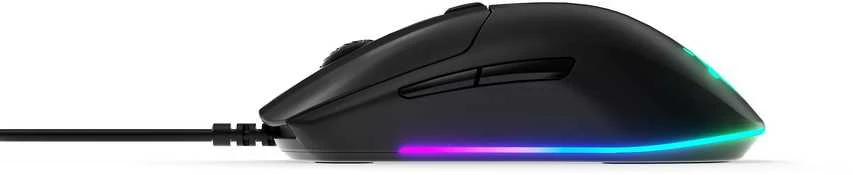 Pelė Kaytetyt Tuotteet Käytetty SteelSeries Rival 3 pelihiiri, musta