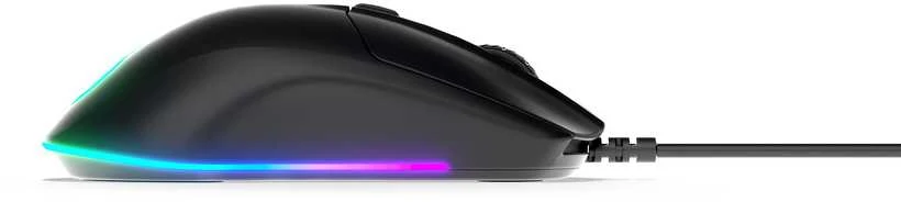 Pelė Kaytetyt Tuotteet Käytetty SteelSeries Rival 3 pelihiiri, musta