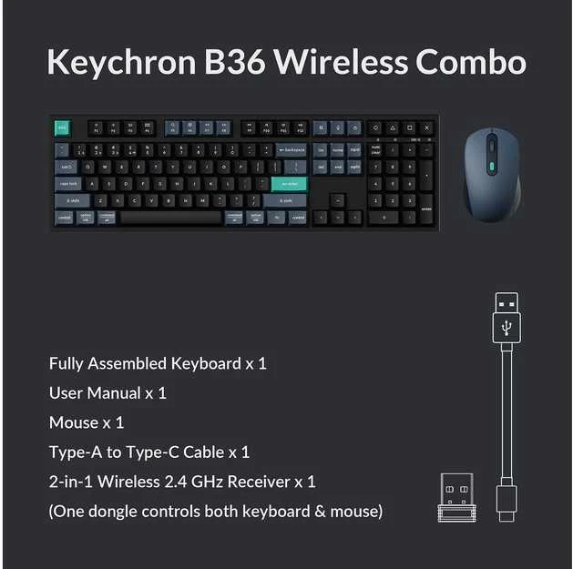 Pelė Keychron BM24-C61 belaidis rutulys