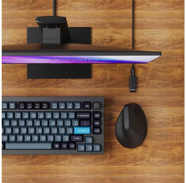 Keychron M5 Wireless (M5-A24) 8000Hz Baltas (Balta) Belaidė Žaidimų Pelė