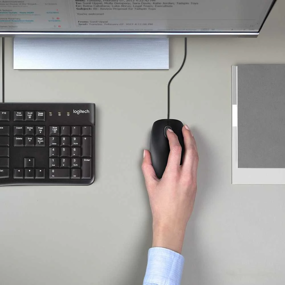 Pelė Logitech B110 Silent, Juoda