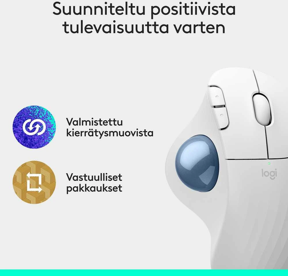 „Logitech M575S“ belaidė pelė „Balta“