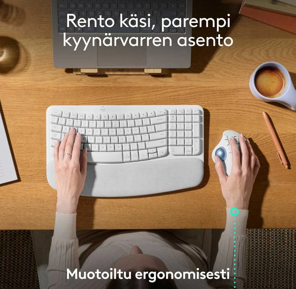 „Logitech M575S“ belaidė pelė „Balta“