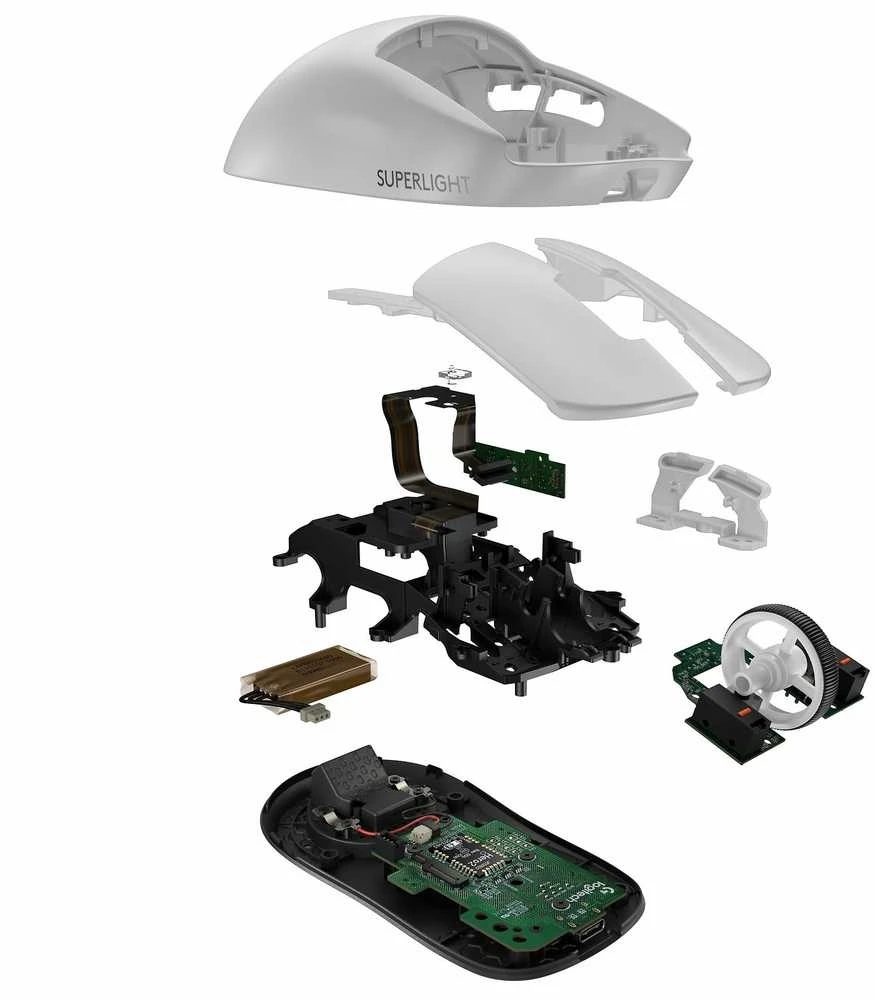 Žaidimų pelė Logitech G Pro X Superlight 2, balta (dešiniarankiams)