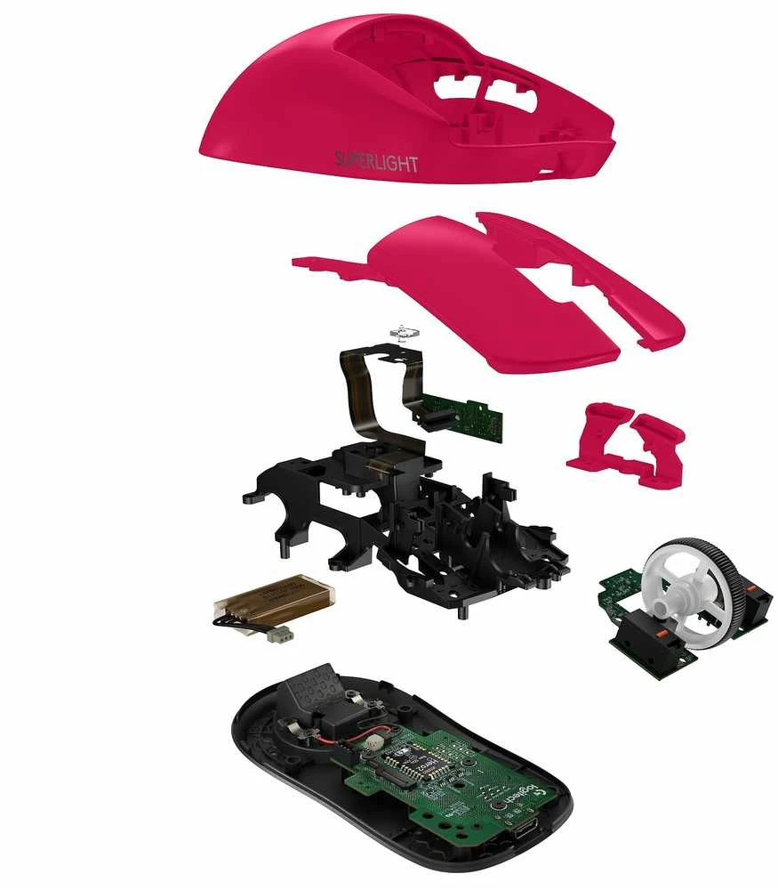 LOGITECH G PRO X SUPERLIGHT 2 - LIGHTSPEED Pelė žaidimams MAGENTA