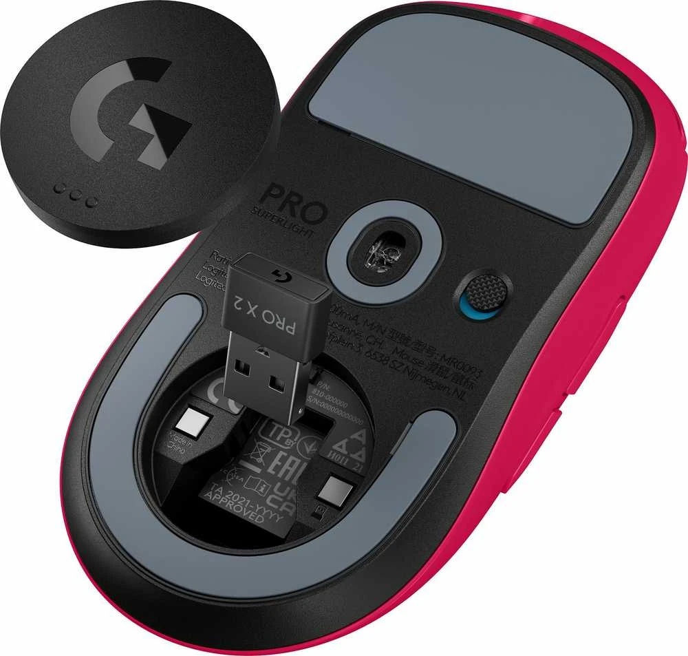 LOGITECH G PRO X SUPERLIGHT 2 - LIGHTSPEED Pelė žaidimams MAGENTA