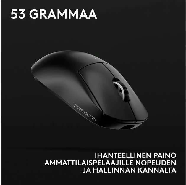 Logitech G PRO X SUPERLIGHT 2c LIGHTSPEED Wireless Belaidė Žaidimų Pelė | Juodas
