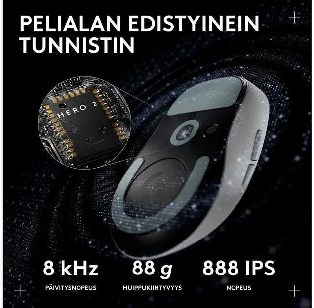 Logitech G PRO X SUPERLIGHT 2c LIGHTSPEED Wireless Belaidė Žaidimų Pelė | Baltas