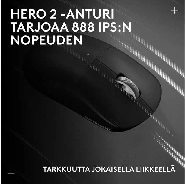 Logitech G PRO X SUPERLIGHT 2c LIGHTSPEED Wireless Belaidė Žaidimų Pelė | Juodas