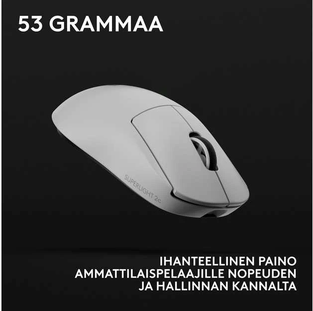 Logitech G PRO X SUPERLIGHT 2c LIGHTSPEED Wireless Belaidė Žaidimų Pelė | Baltas