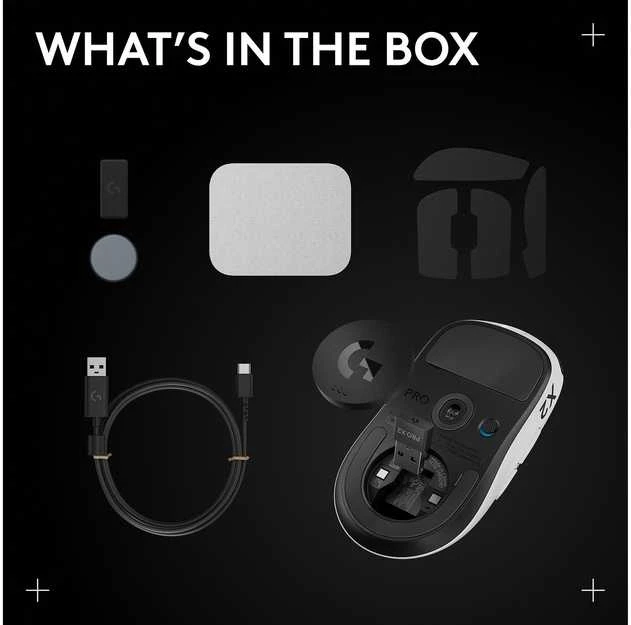 Logitech G PRO X2 SUPERSTRIKE LIGHTSPEED Wireless Belaidė Žaidimų Pelė | Lunar Eclipse