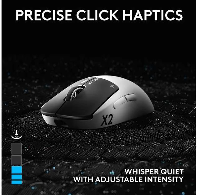 Logitech G PRO X2 SUPERSTRIKE LIGHTSPEED Wireless Belaidė Žaidimų Pelė | Lunar Eclipse