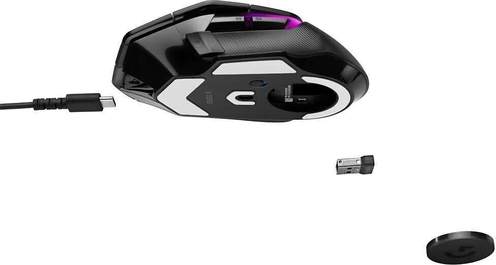 Pelė Logitech G502 X Plus Lightspeed -langaton pelihiiri, musta