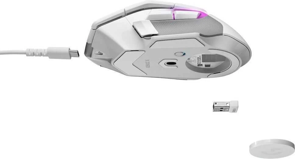 Pelė Logitech G502 X Plus Lightspeed -langaton pelihiiri, valkoinen