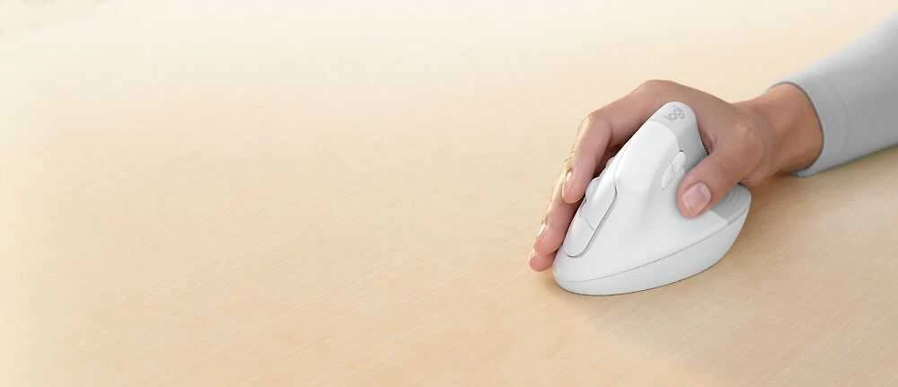 Kompiuterinė pelė Logitech Lift for Mac, Baltos spalvos