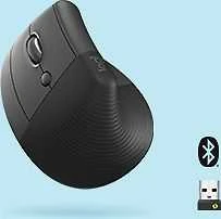 Kompiuterinė pelė Logitech Lift Left, Grafito spalvos