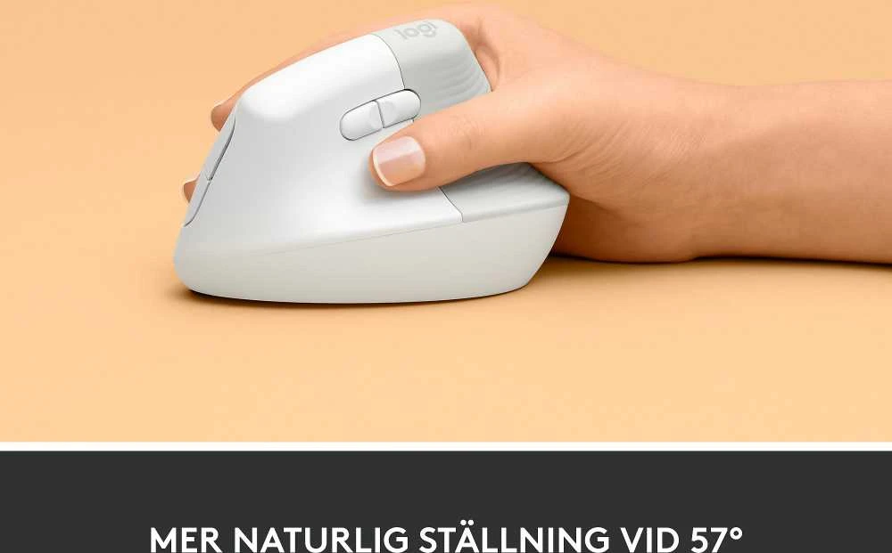 Pelė Logitech Lift, Baltos spalvos