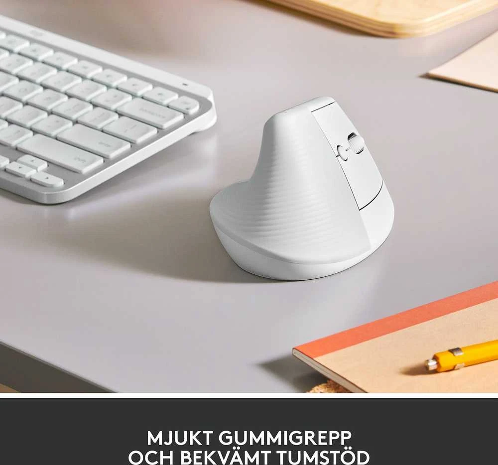 Pelė Logitech Lift, Baltos spalvos