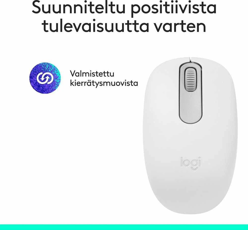 LOGITECH M196 Bluetooth pelė - IŠJUNGTA Baltas - BT - EMEA28i-935