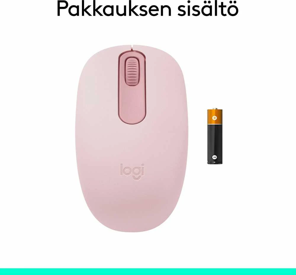 LOGITECH M196 Bluetooth pelė – ROSE – BT – EMEA28i-935
