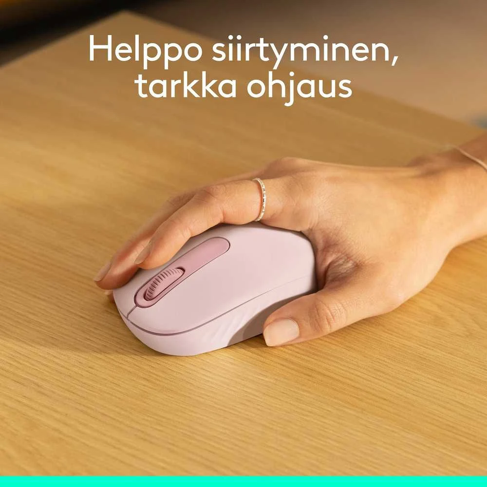 LOGITECH M196 Bluetooth pelė – ROSE – BT – EMEA28i-935