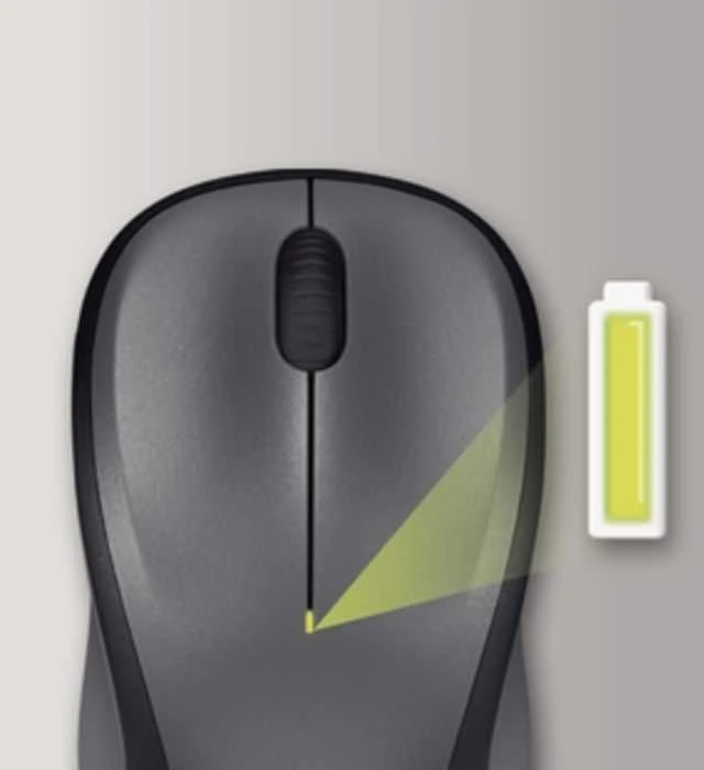 Belaidė pelė Logitech M235, Pilka