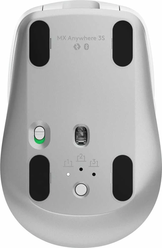 „Logitech MX Anywhere 3S“ belaidė pelė, balta
