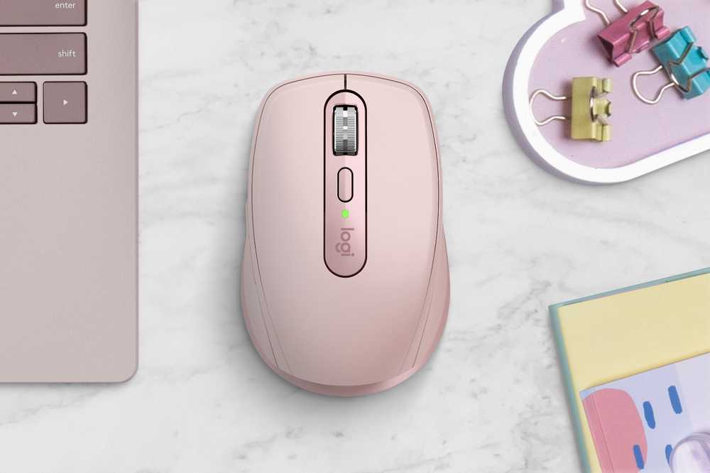 „Logitech MX Anywhere 3S“ belaidė pelė, rožinė