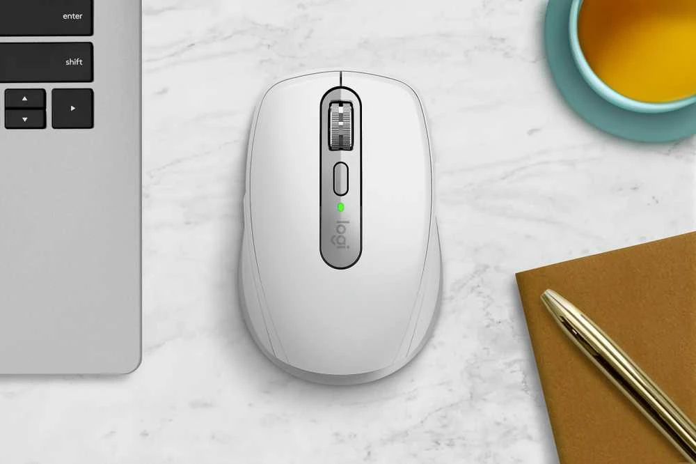 „Logitech MX Anywhere 3S“ belaidė pelė, balta