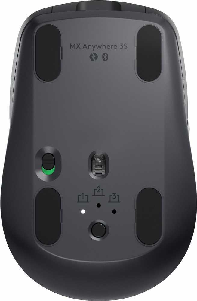 „Logitech MX Anywhere 3S“ belaidė pelė, juoda