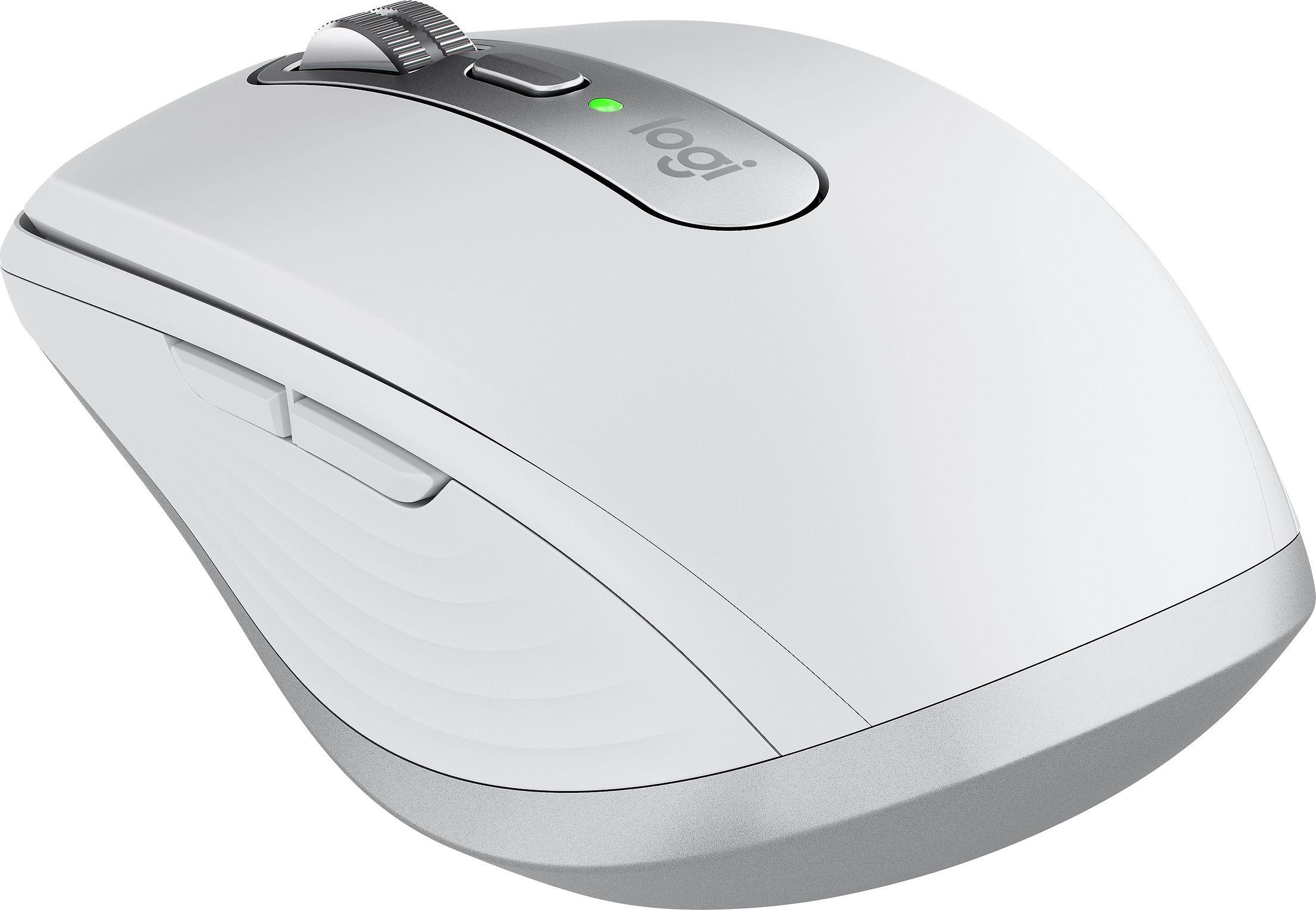 Belaidė pelė Logitech MX Anywhere 3S - RF belaidė + Bluetooth, lazerinis, 8000 DPI, Pale Pilkas (Baltas)