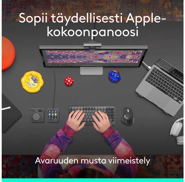 Pelė LOGITECH MX Master 4, skirta „Mac“ – SPACE Juodas – BT – EMEA28i-935