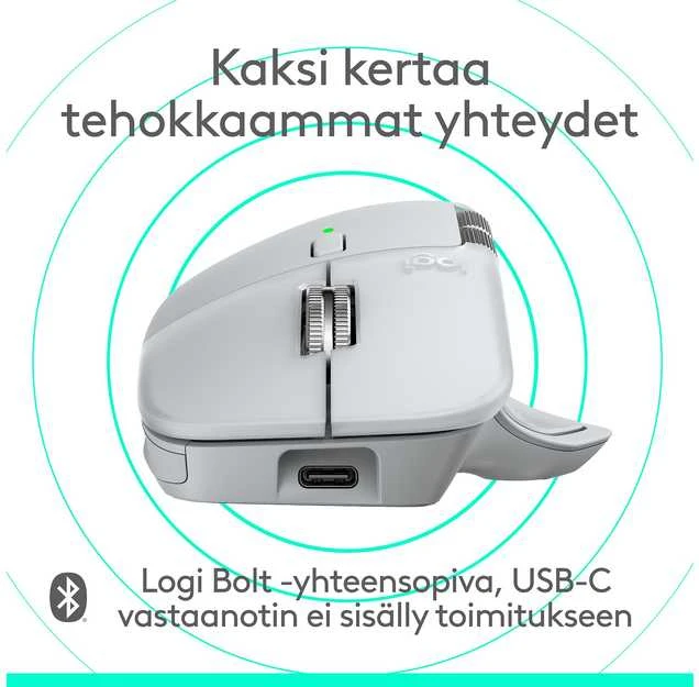 Pelė LOGITECH MX Master 4 for Mac - Baltas Sidabrinis - BT - EMEA28i-935