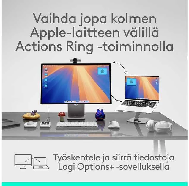 Pelė LOGITECH MX Master 4, skirta „Mac“ – SPACE Juodas – BT – EMEA28i-935