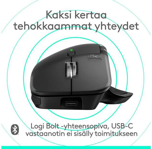Pelė LOGITECH MX Master 4, skirta „Mac“ – SPACE Juodas – BT – EMEA28i-935