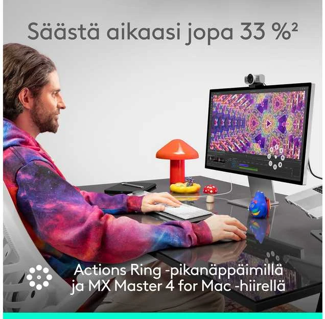 Pelė LOGITECH MX Master 4, skirta „Mac“ – SPACE Juodas – BT – EMEA28i-935