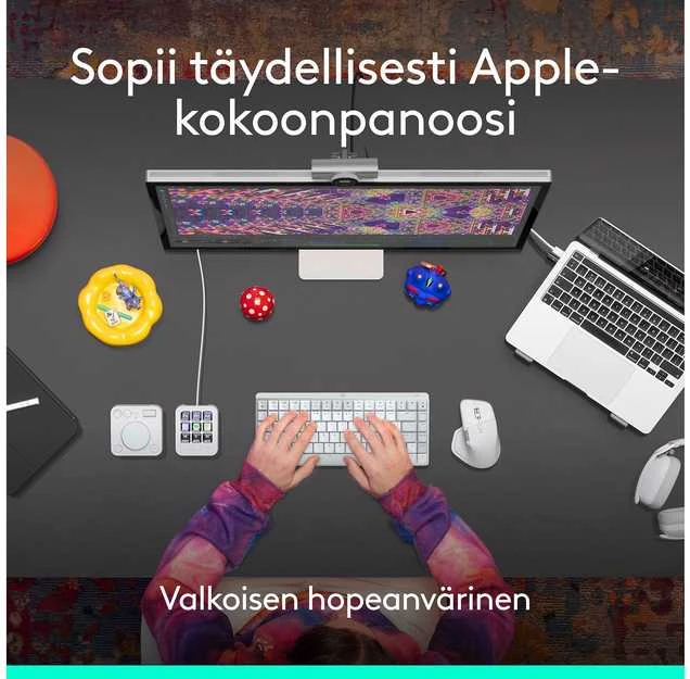 Pelė LOGITECH MX Master 4 for Mac - Baltas Sidabrinis - BT - EMEA28i-935