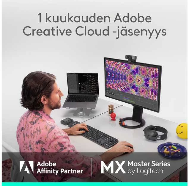 Pelė Logitech MX Master 4 hiiri, grafiitti