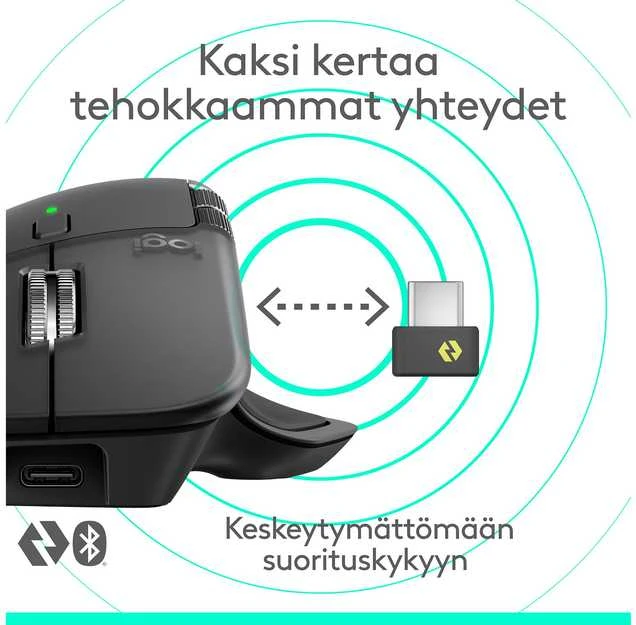 Pelė Logitech MX Master 4 hiiri, grafiitti